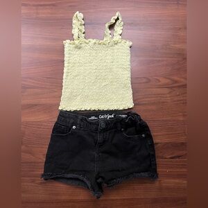 Girls Art Class Target 7/8 Tank and Jean Shorts